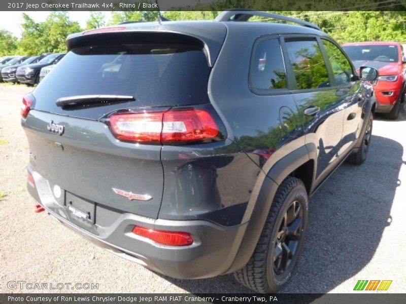 Rhino / Black 2017 Jeep Cherokee Trailhawk 4x4