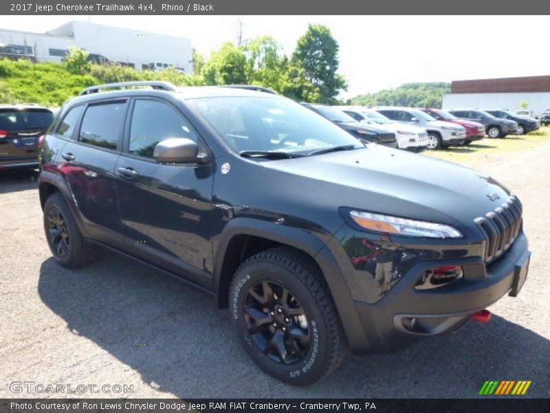 Rhino / Black 2017 Jeep Cherokee Trailhawk 4x4