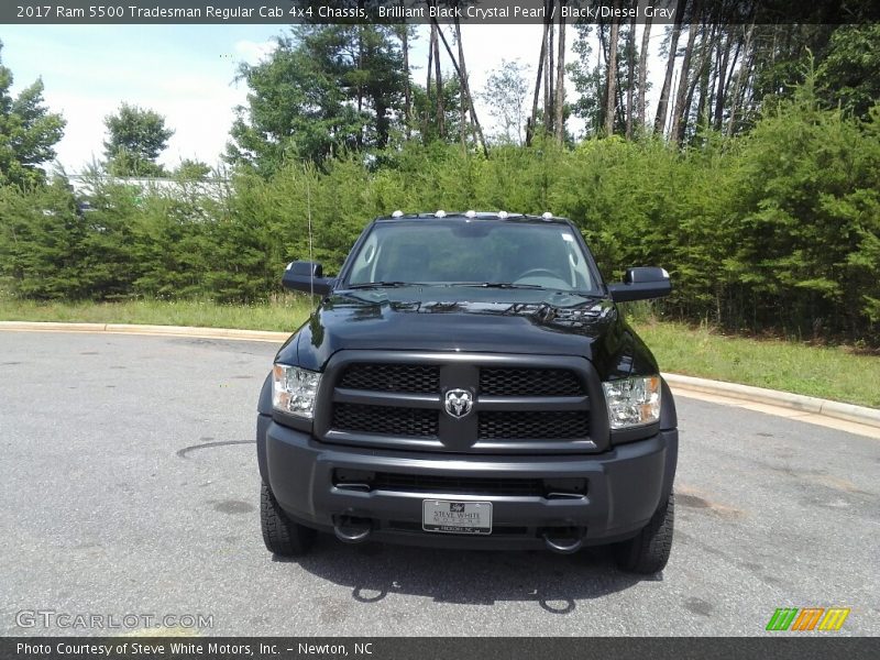 Brilliant Black Crystal Pearl / Black/Diesel Gray 2017 Ram 5500 Tradesman Regular Cab 4x4 Chassis