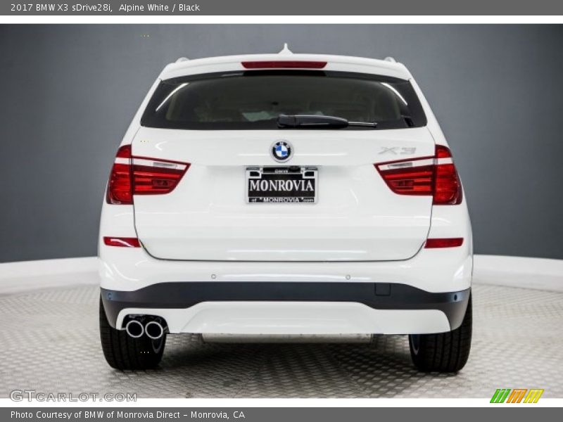 Alpine White / Black 2017 BMW X3 sDrive28i
