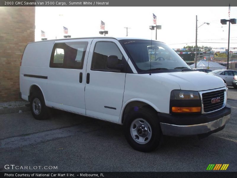 Summit White / Neutral 2003 GMC Savana Van 3500 Cargo