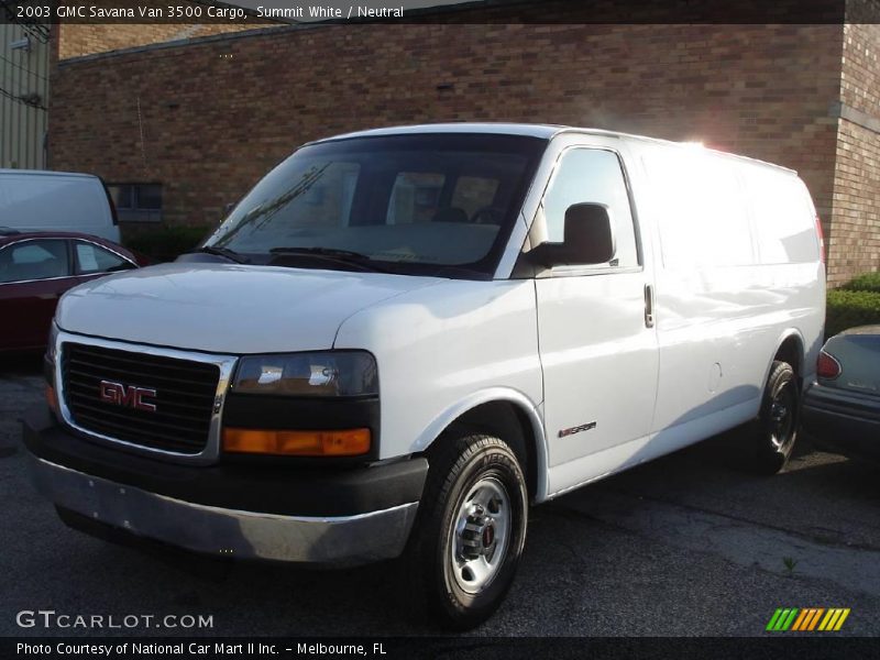 Summit White / Neutral 2003 GMC Savana Van 3500 Cargo