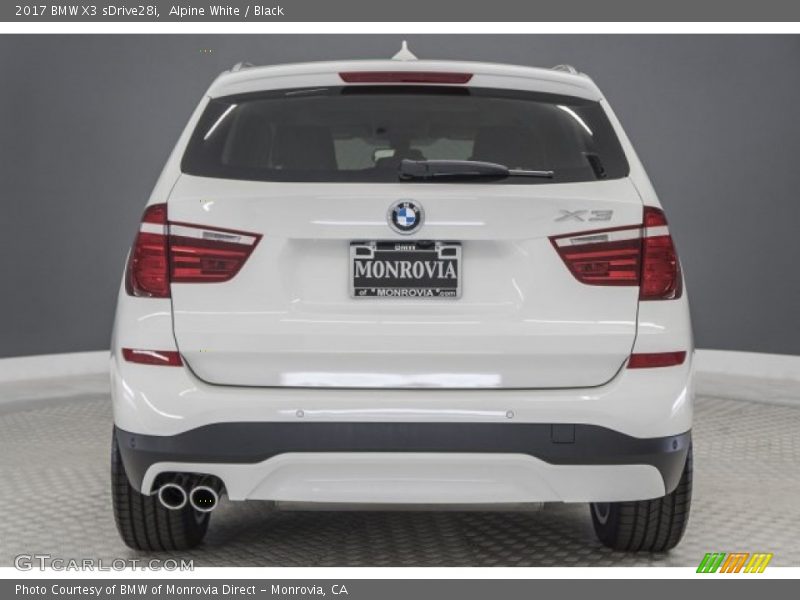 Alpine White / Black 2017 BMW X3 sDrive28i