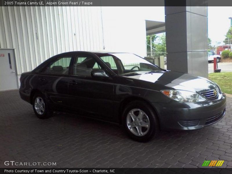 Aspen Green Pearl / Taupe 2005 Toyota Camry LE