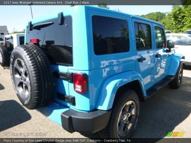 Chief Blue / Black 2017 Jeep Wrangler Unlimited Sahara 4x4