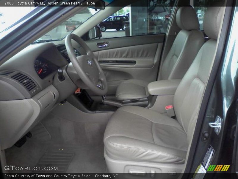 Aspen Green Pearl / Taupe 2005 Toyota Camry LE