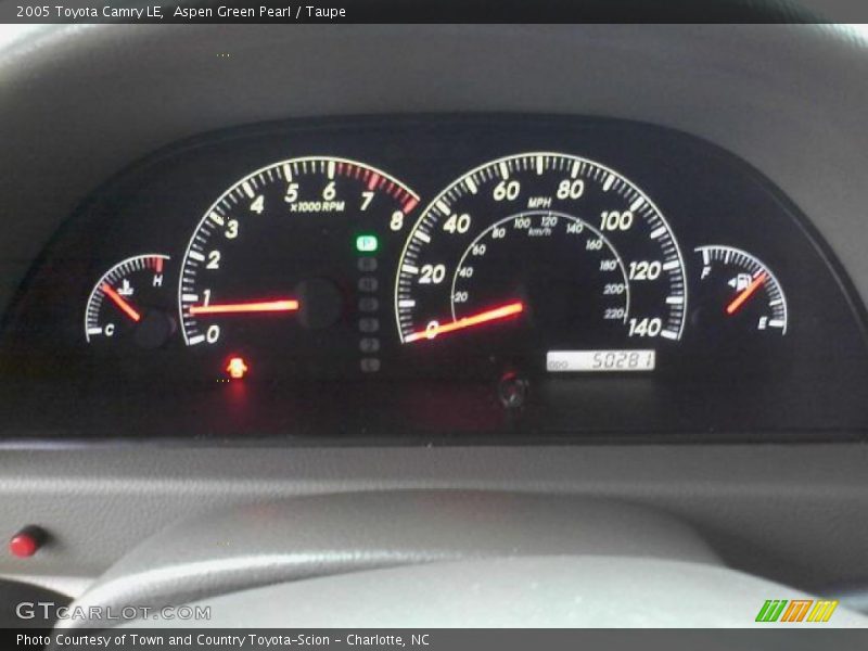 Aspen Green Pearl / Taupe 2005 Toyota Camry LE