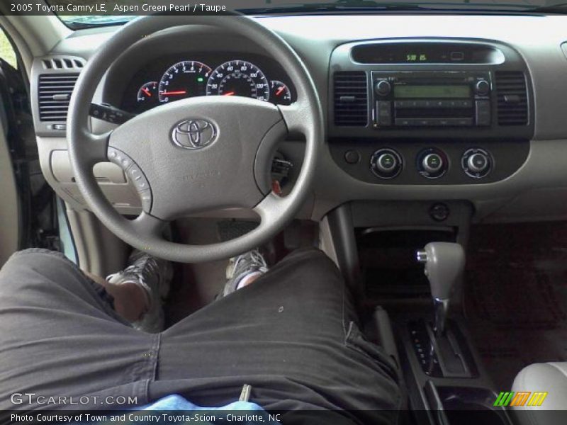 Aspen Green Pearl / Taupe 2005 Toyota Camry LE