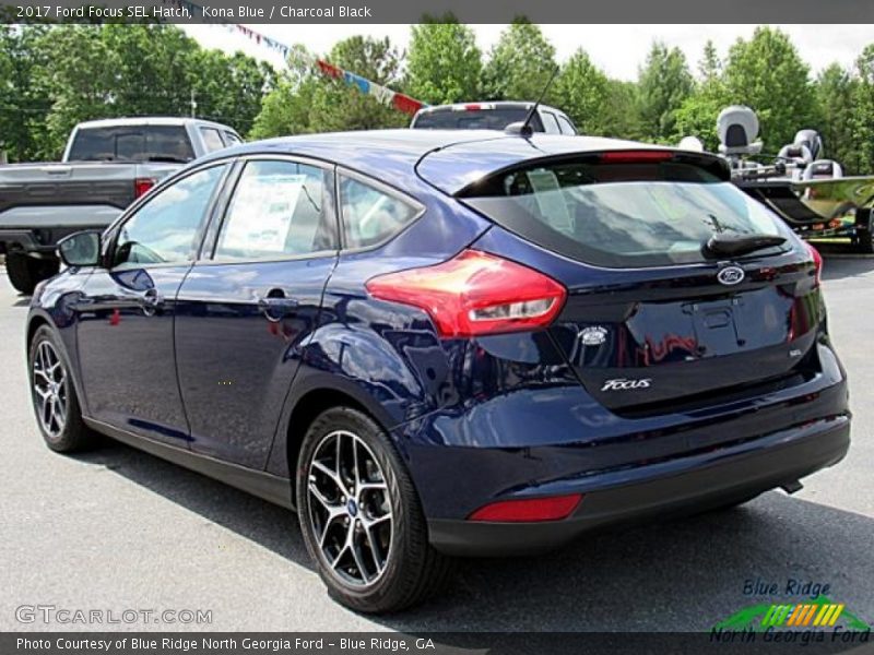 Kona Blue / Charcoal Black 2017 Ford Focus SEL Hatch