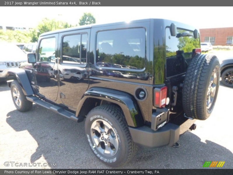 Black / Black 2017 Jeep Wrangler Unlimited Sahara 4x4