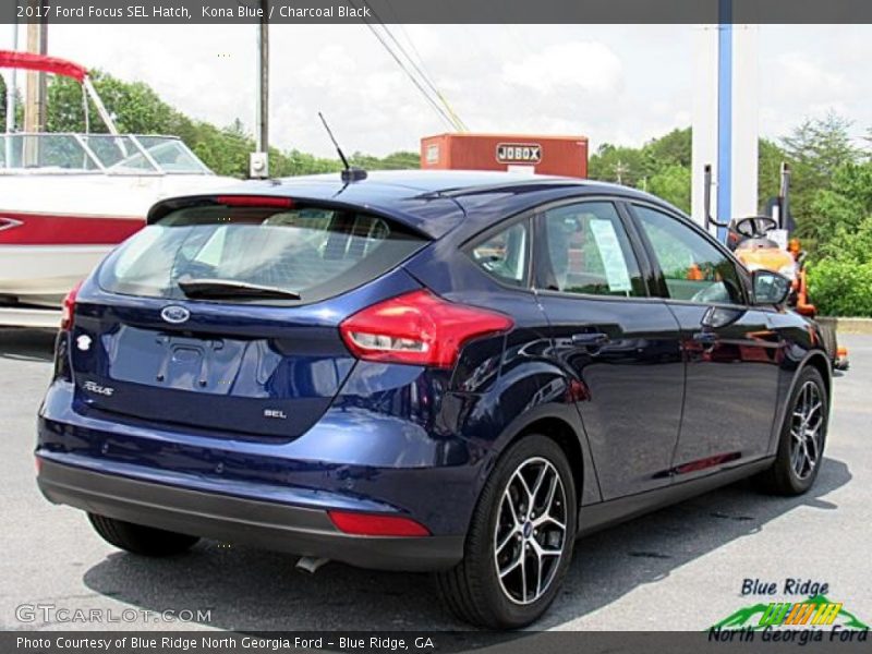 Kona Blue / Charcoal Black 2017 Ford Focus SEL Hatch