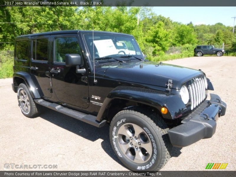 Black / Black 2017 Jeep Wrangler Unlimited Sahara 4x4