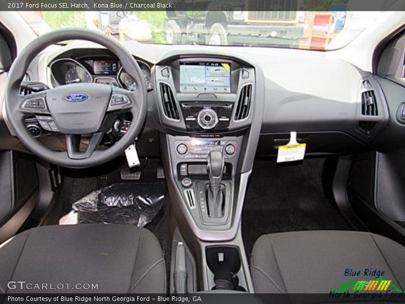 Kona Blue / Charcoal Black 2017 Ford Focus SEL Hatch