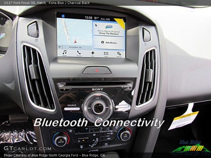 Kona Blue / Charcoal Black 2017 Ford Focus SEL Hatch