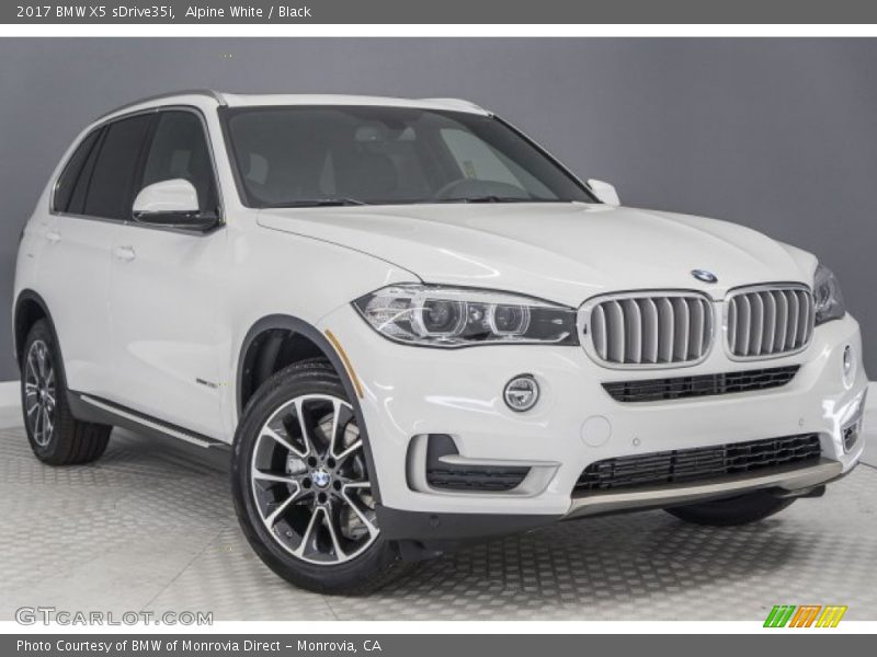 Alpine White / Black 2017 BMW X5 sDrive35i