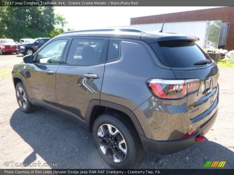 Granite Crystal Metallic / Black/Ruby Red 2017 Jeep Compass Trailhawk 4x4
