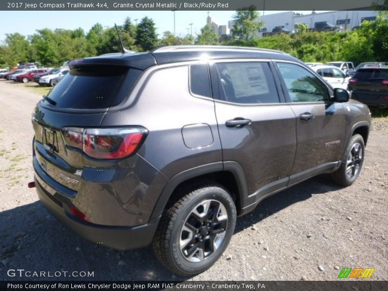 Granite Crystal Metallic / Black/Ruby Red 2017 Jeep Compass Trailhawk 4x4
