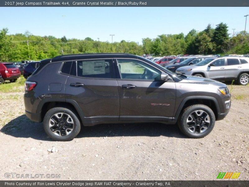 Granite Crystal Metallic / Black/Ruby Red 2017 Jeep Compass Trailhawk 4x4