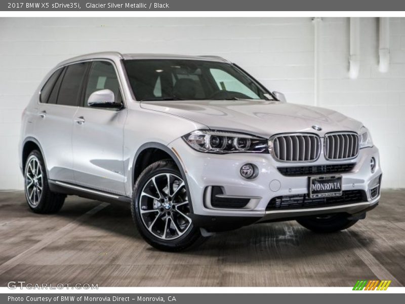 Glacier Silver Metallic / Black 2017 BMW X5 sDrive35i