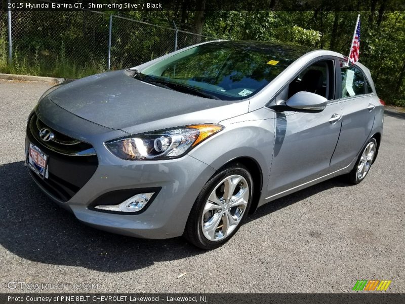 Shimmering Silver / Black 2015 Hyundai Elantra GT