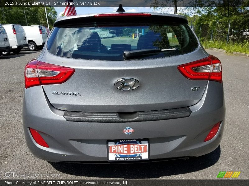 Shimmering Silver / Black 2015 Hyundai Elantra GT