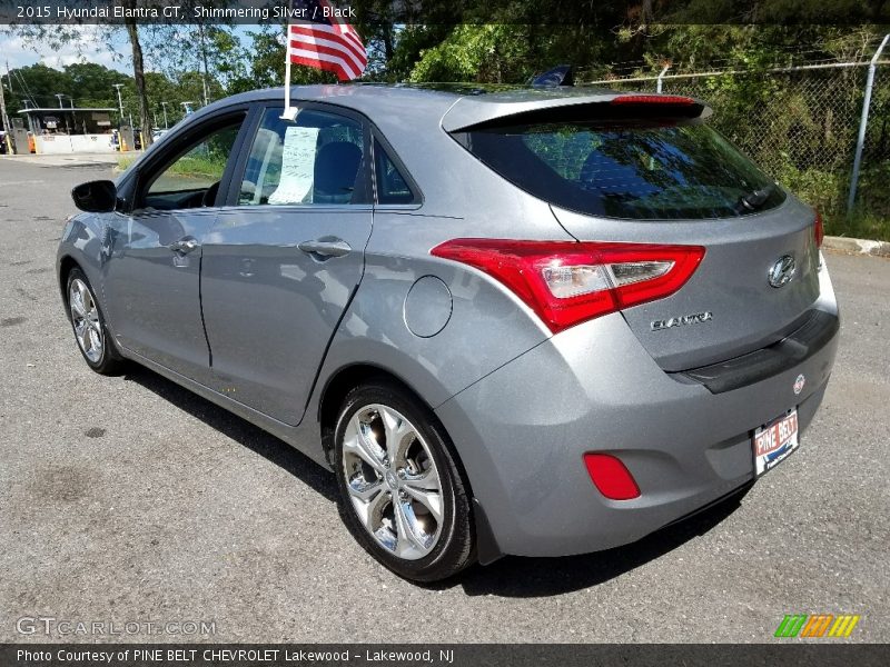 Shimmering Silver / Black 2015 Hyundai Elantra GT