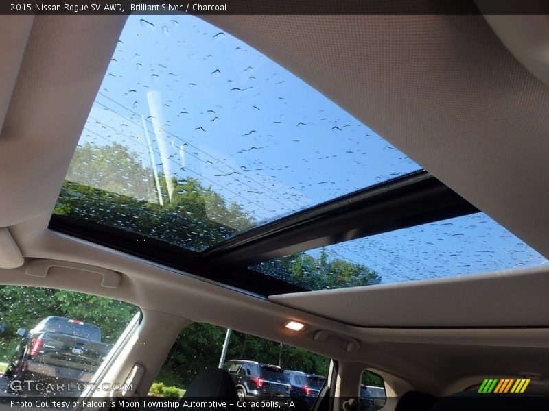 Brilliant Silver / Charcoal 2015 Nissan Rogue SV AWD