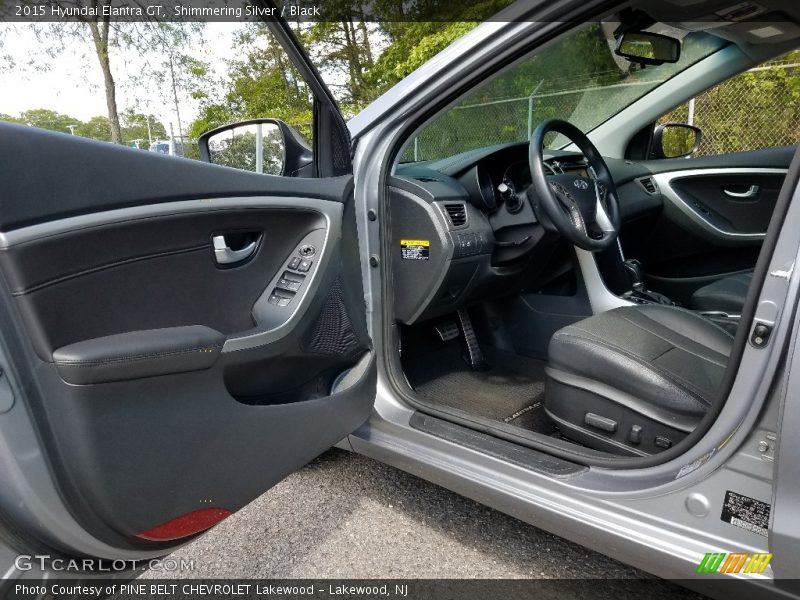 Shimmering Silver / Black 2015 Hyundai Elantra GT