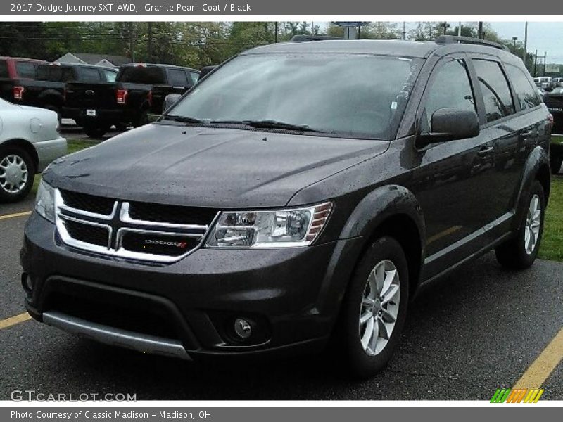 Granite Pearl-Coat / Black 2017 Dodge Journey SXT AWD