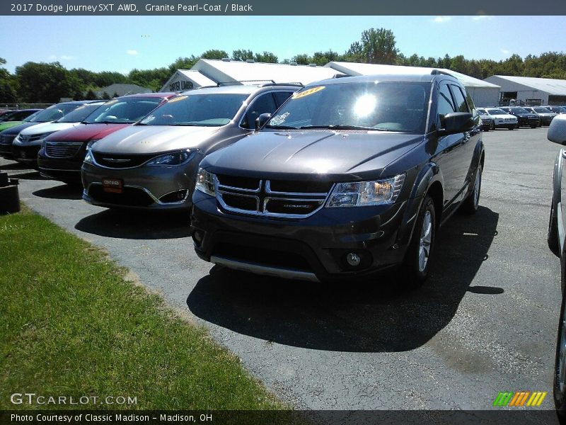 Granite Pearl-Coat / Black 2017 Dodge Journey SXT AWD