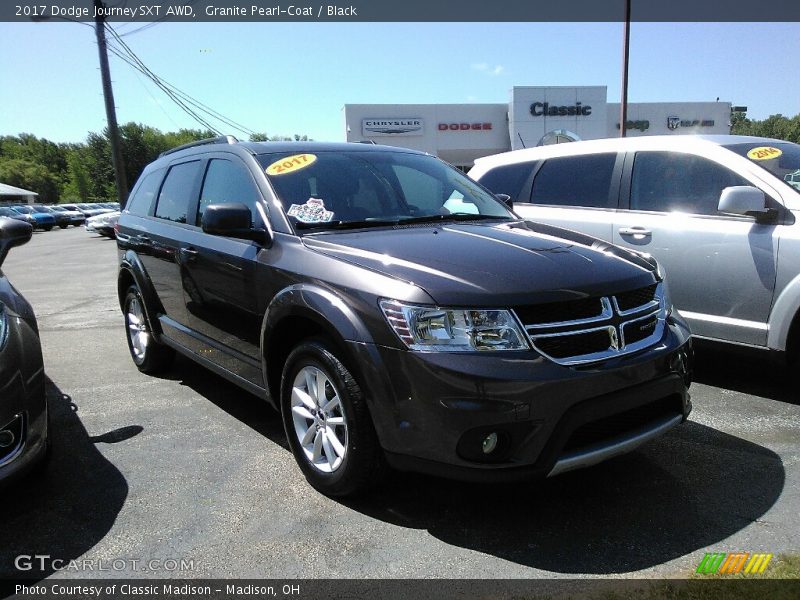 Granite Pearl-Coat / Black 2017 Dodge Journey SXT AWD