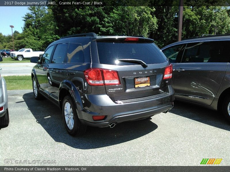 Granite Pearl-Coat / Black 2017 Dodge Journey SXT AWD