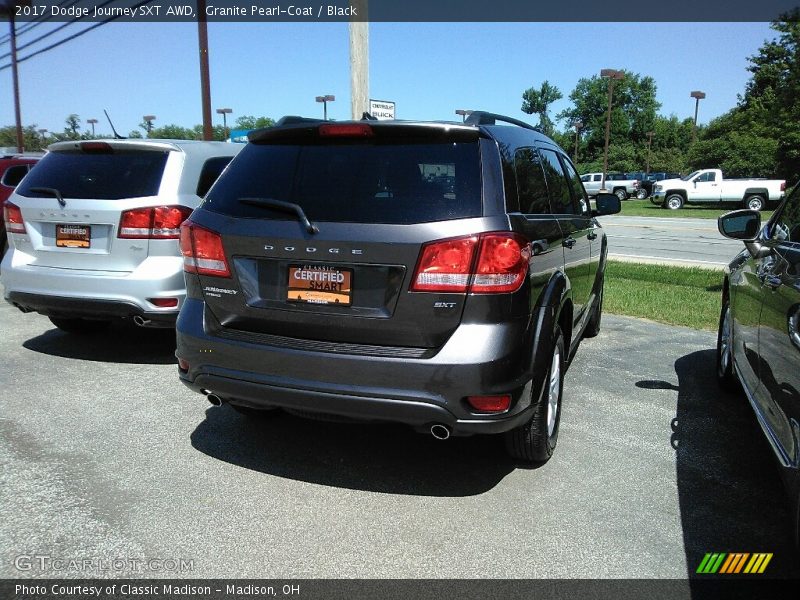 Granite Pearl-Coat / Black 2017 Dodge Journey SXT AWD