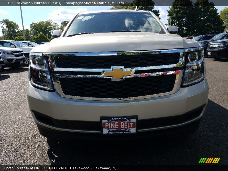 Champagne Silver Metallic / Jet Black 2017 Chevrolet Suburban LS 4WD