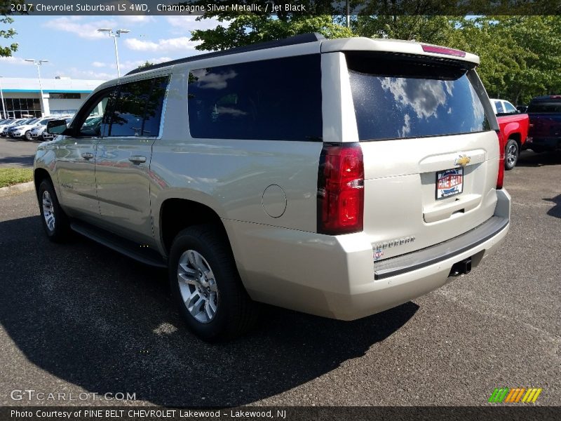 Champagne Silver Metallic / Jet Black 2017 Chevrolet Suburban LS 4WD