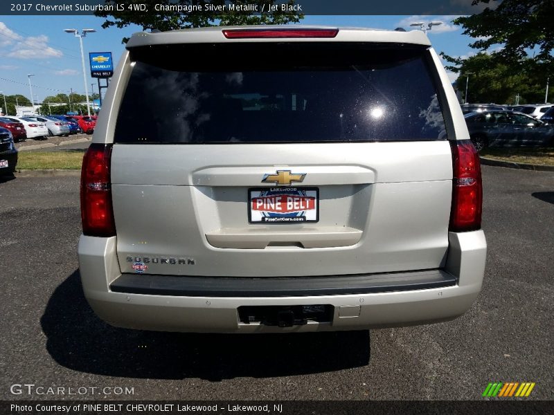 Champagne Silver Metallic / Jet Black 2017 Chevrolet Suburban LS 4WD