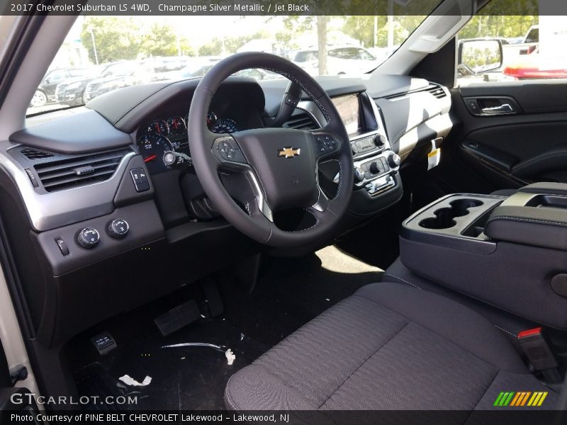 Champagne Silver Metallic / Jet Black 2017 Chevrolet Suburban LS 4WD