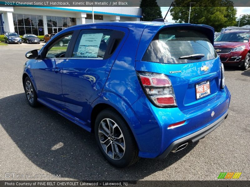 Kinetic Blue Metallic / Jet Black 2017 Chevrolet Sonic LT Hatchback