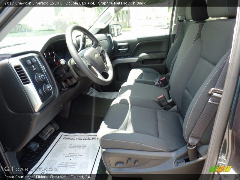 Graphite Metallic / Jet Black 2017 Chevrolet Silverado 1500 LT Double Cab 4x4