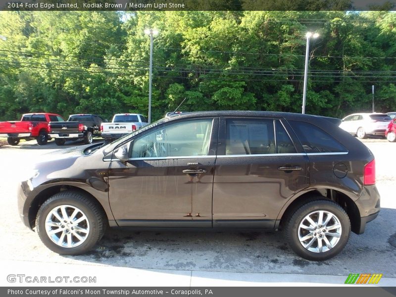 Kodiak Brown / Medium Light Stone 2014 Ford Edge Limited