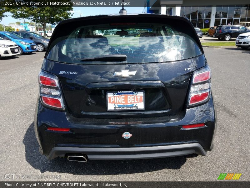 Mosaic Black Metallic / Jet Black 2017 Chevrolet Sonic LT Hatchback