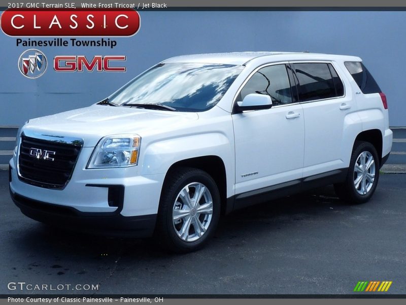 White Frost Tricoat / Jet Black 2017 GMC Terrain SLE