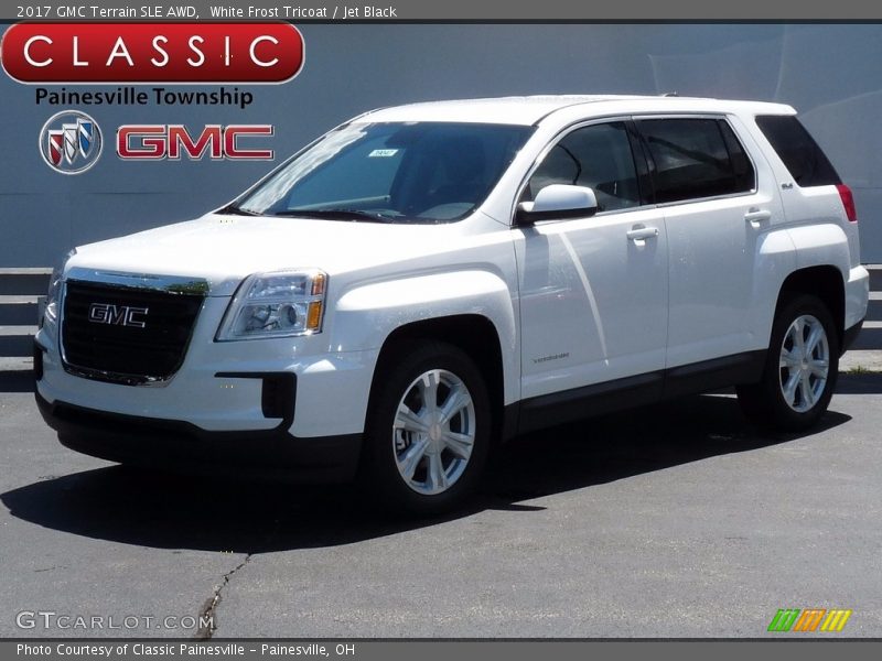 White Frost Tricoat / Jet Black 2017 GMC Terrain SLE AWD