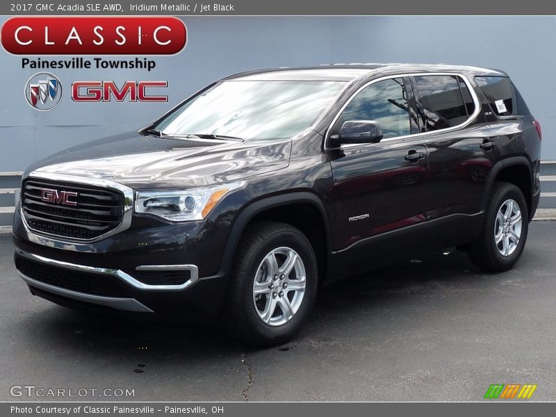 Iridium Metallic / Jet Black 2017 GMC Acadia SLE AWD