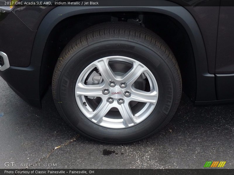 Iridium Metallic / Jet Black 2017 GMC Acadia SLE AWD