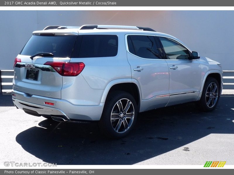 Quicksilver Metallic / Cocoa/Shale 2017 GMC Acadia Denali AWD