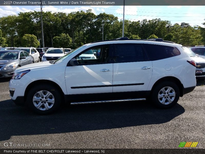Summit White / Dark Titanium/Light Titanium 2017 Chevrolet Traverse LS
