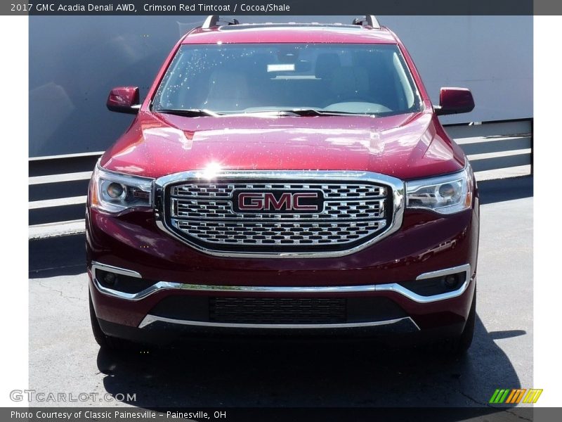 Crimson Red Tintcoat / Cocoa/Shale 2017 GMC Acadia Denali AWD