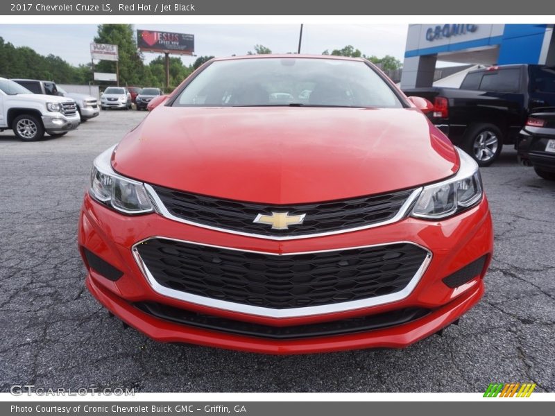 Red Hot / Jet Black 2017 Chevrolet Cruze LS