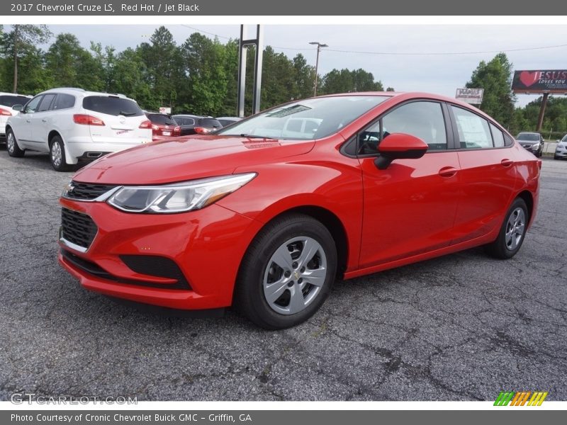 Red Hot / Jet Black 2017 Chevrolet Cruze LS